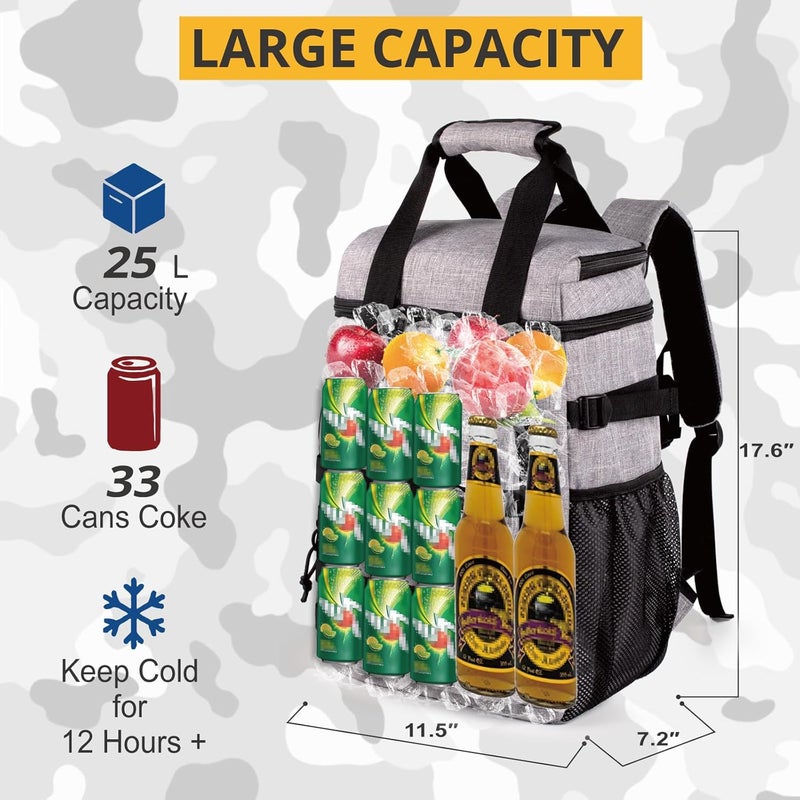 ATRIPACK Tactical Backpack Cooler,Lunch Backpack for Men Adults Work with Handle，Soft Cooler Backpack Insulated Waterproof Leak Proof - Image 5